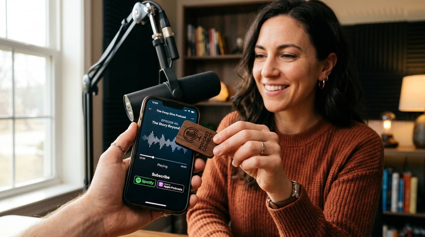 In-Person Podcast Growth: How to Turn Casual Encounters into Loyal Subscribers with a Single Tap 🎙️📱⚡